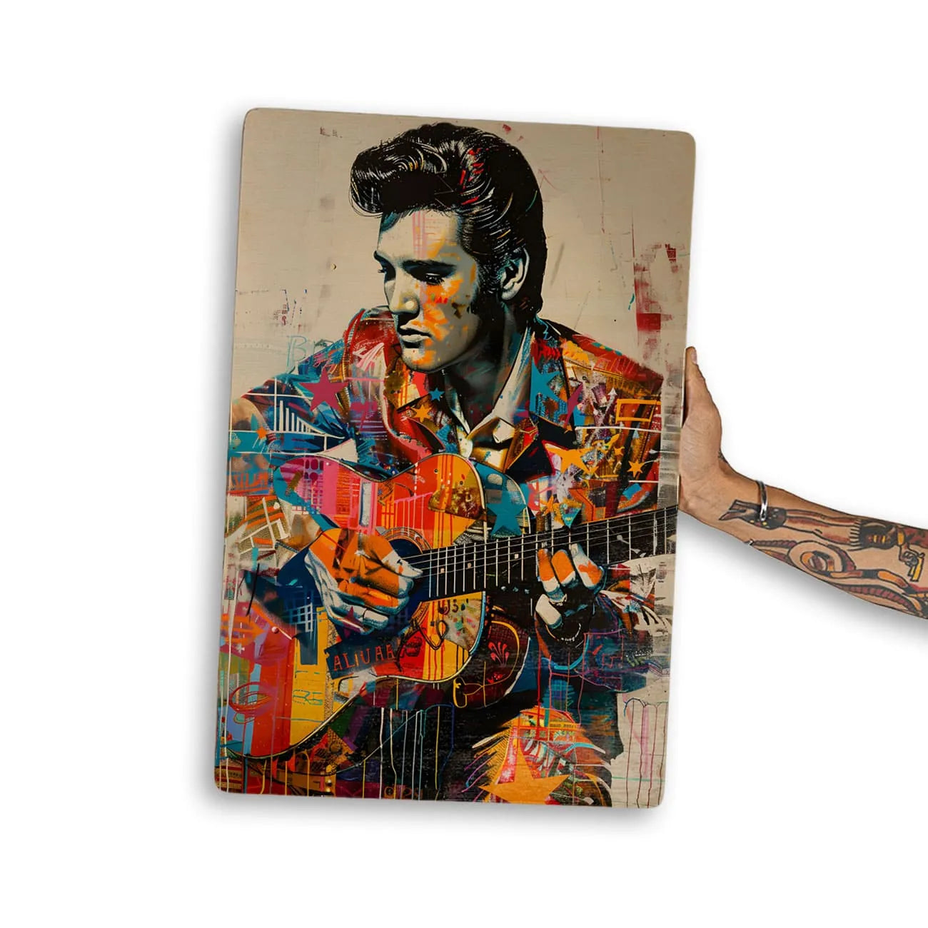 Quadro Decorativo - Colorfull Elvis Presley – Muralist Decor