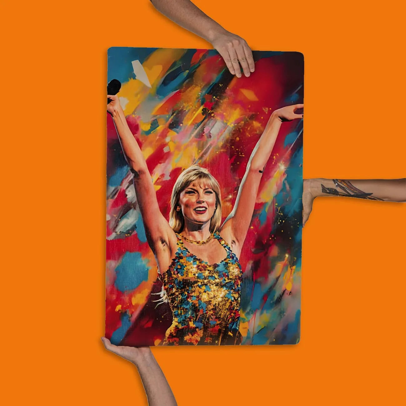 Quadro Decorativo - Colorfull Taylor Swift