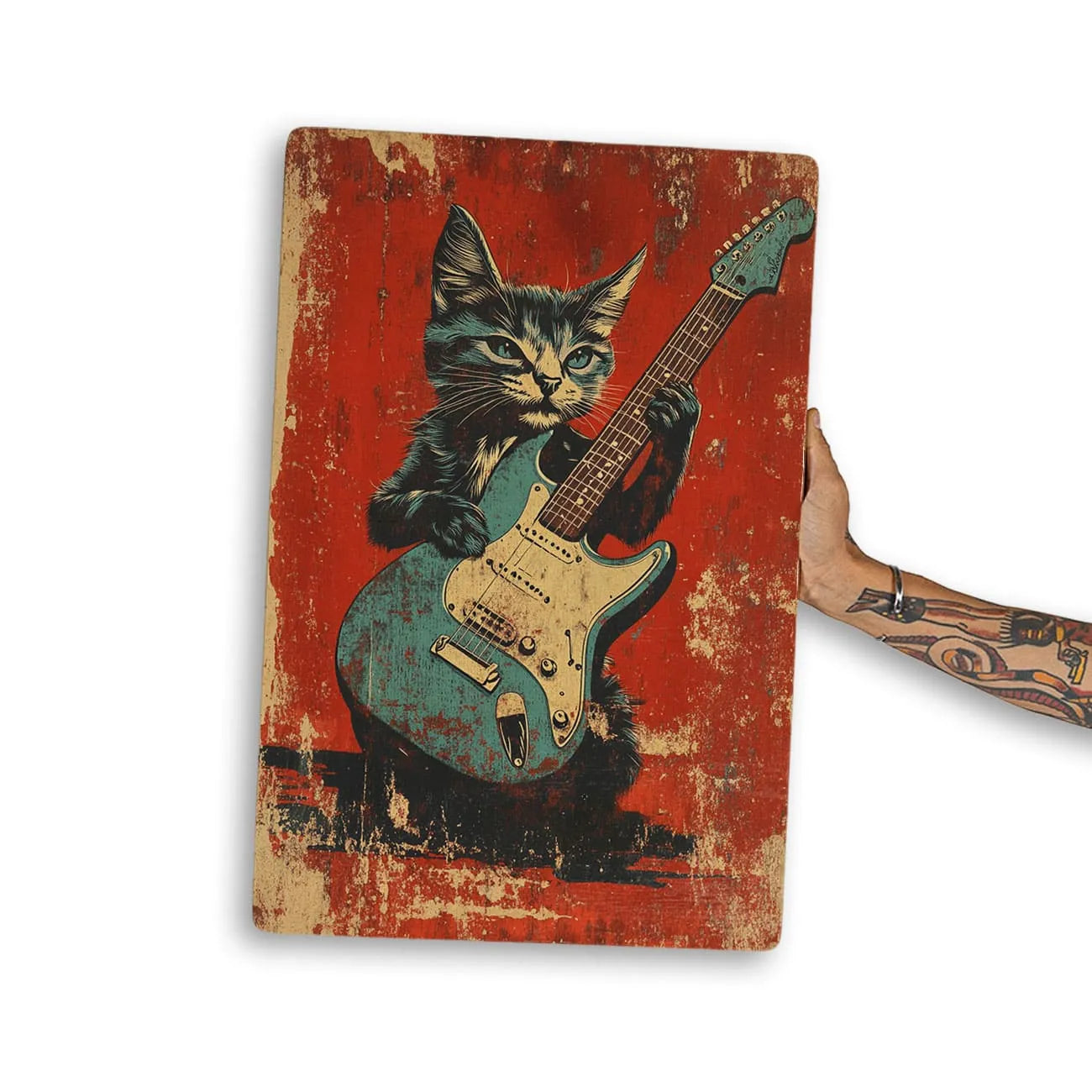 Quadro Decorativo  -   Gato Rock