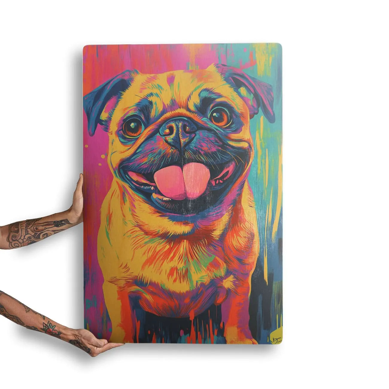 Quadro Decorativo  -  Pug Color