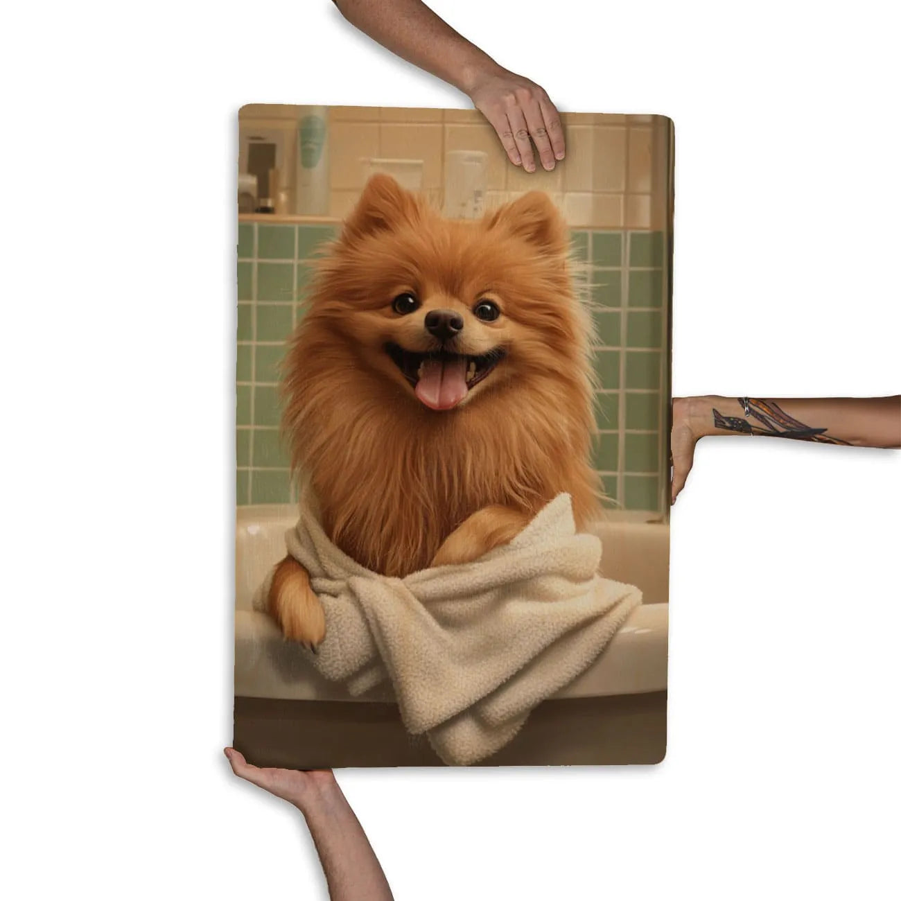 Quadro Decorativo  - Spitz na banheira