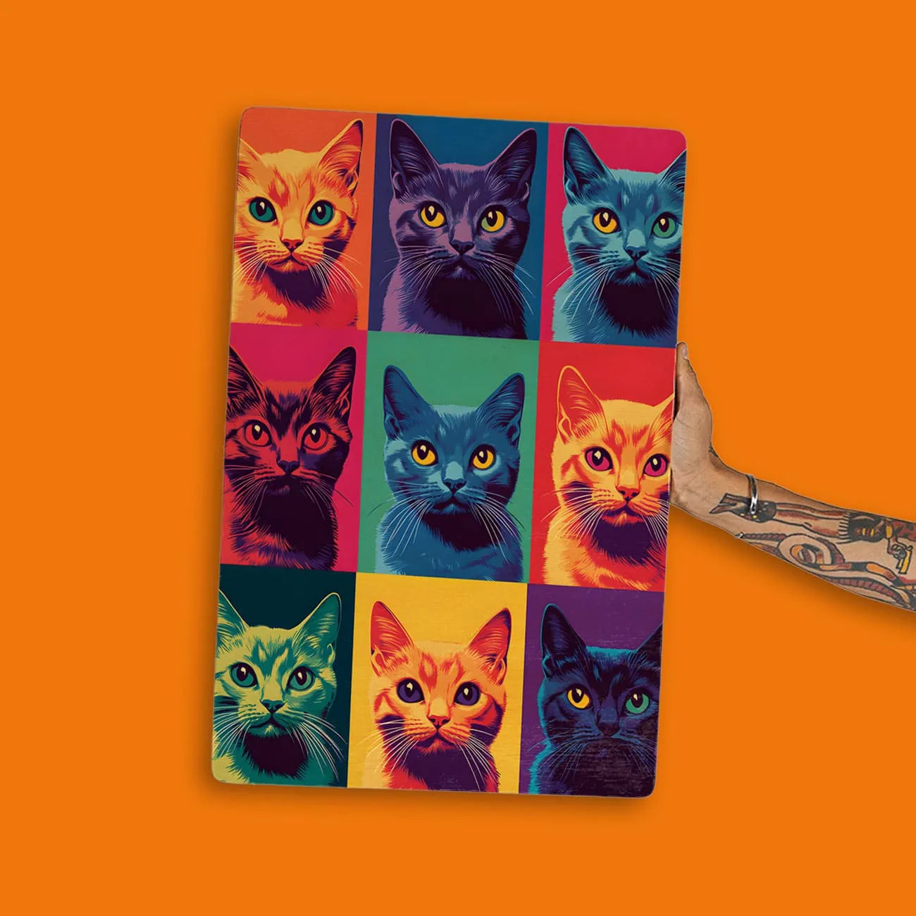 Quadro Decorativo  -   Gatinhos Color