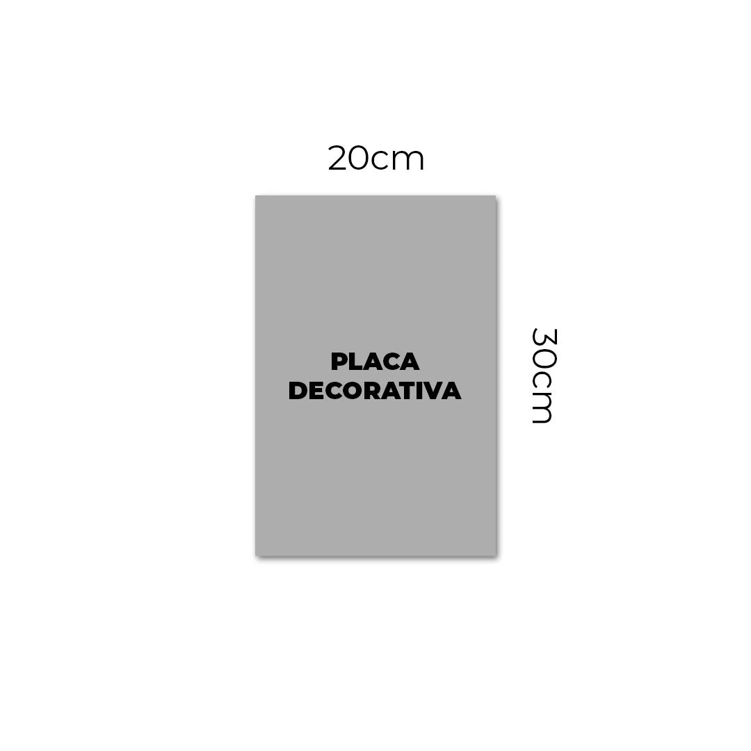 Placa Decorativa Rocknroll Default Title - Muralist Decor