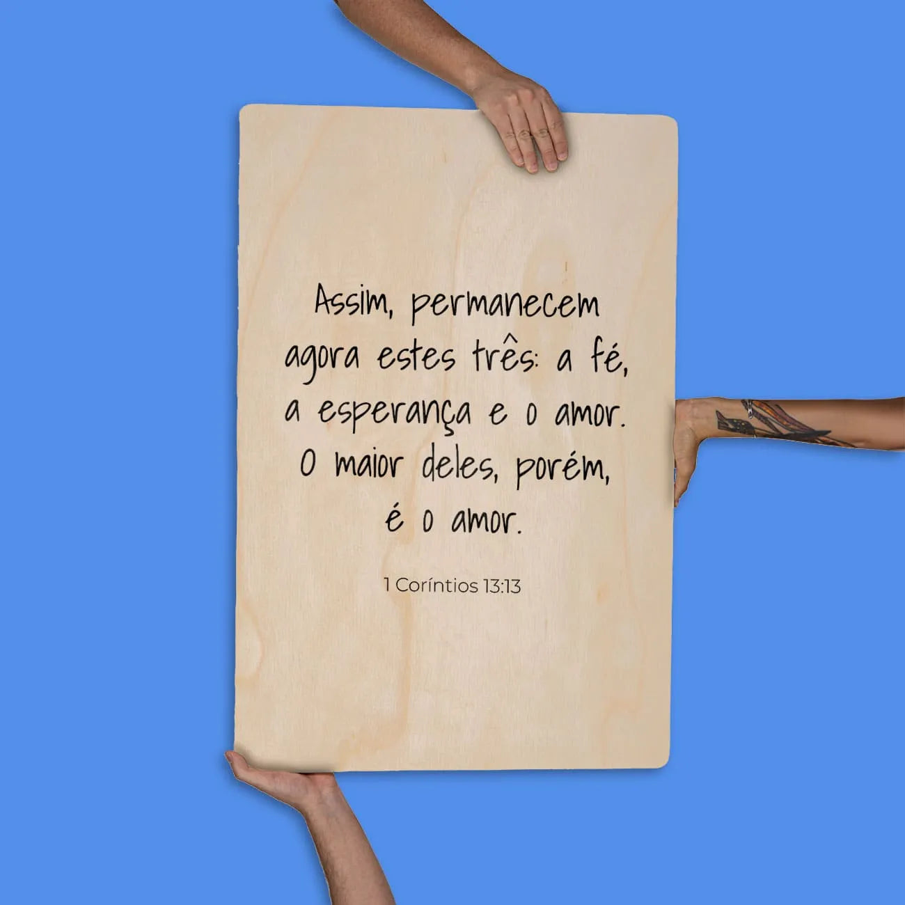 Quadro Decorativo  -  1 Corintios 13:13