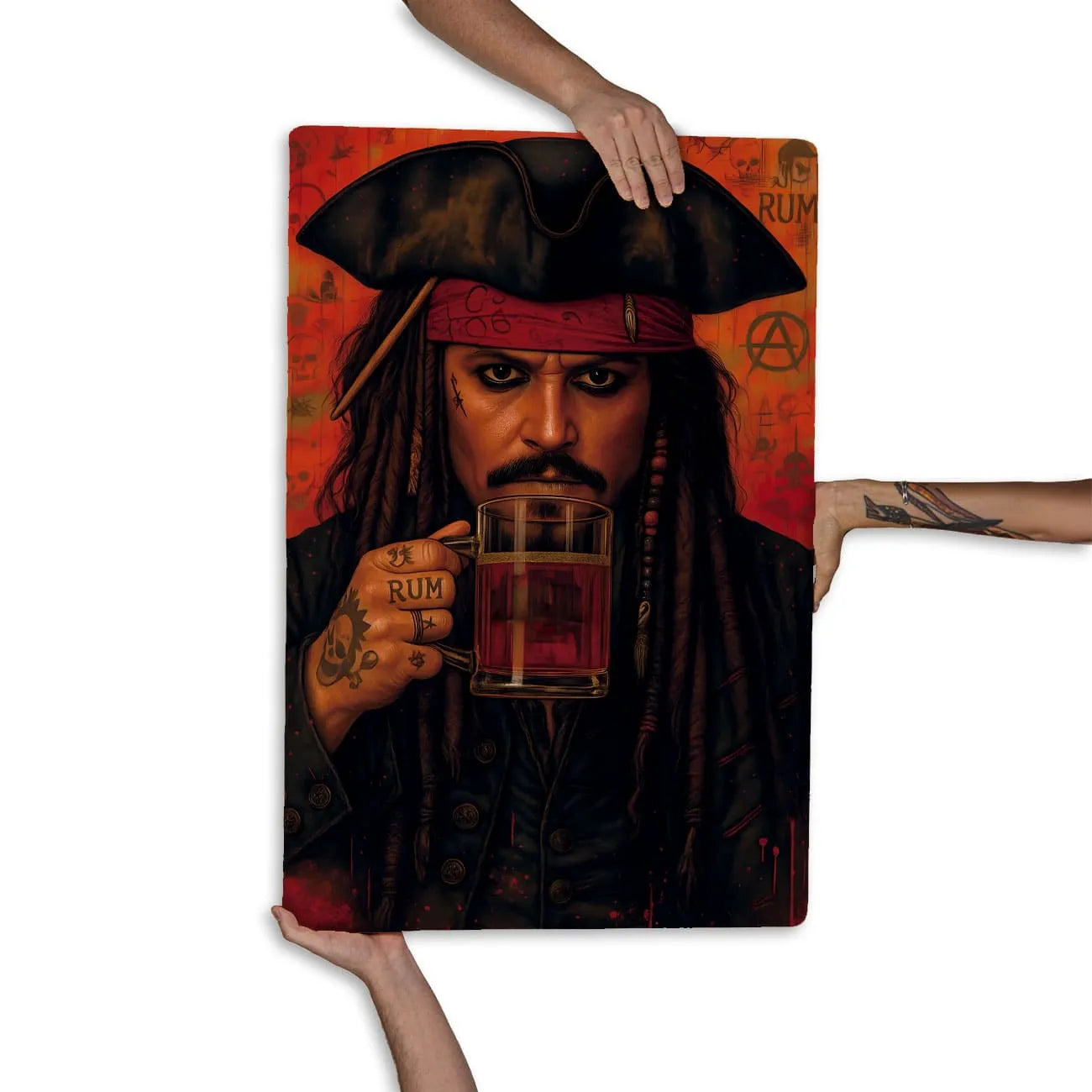 Quadro Decorativo Bares/Pub - Jack Sparrow