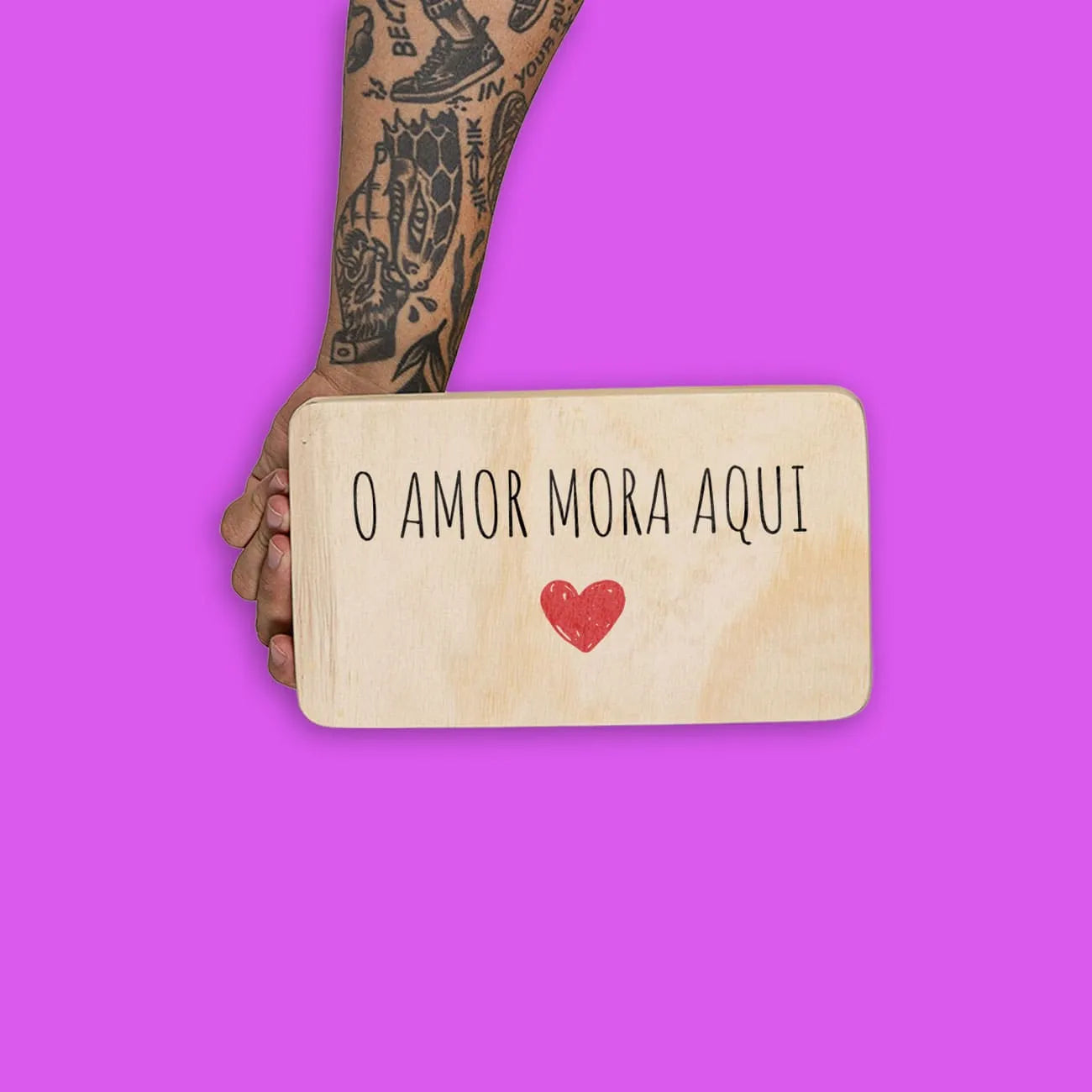Quadro Decorativo - O amor mora aqui