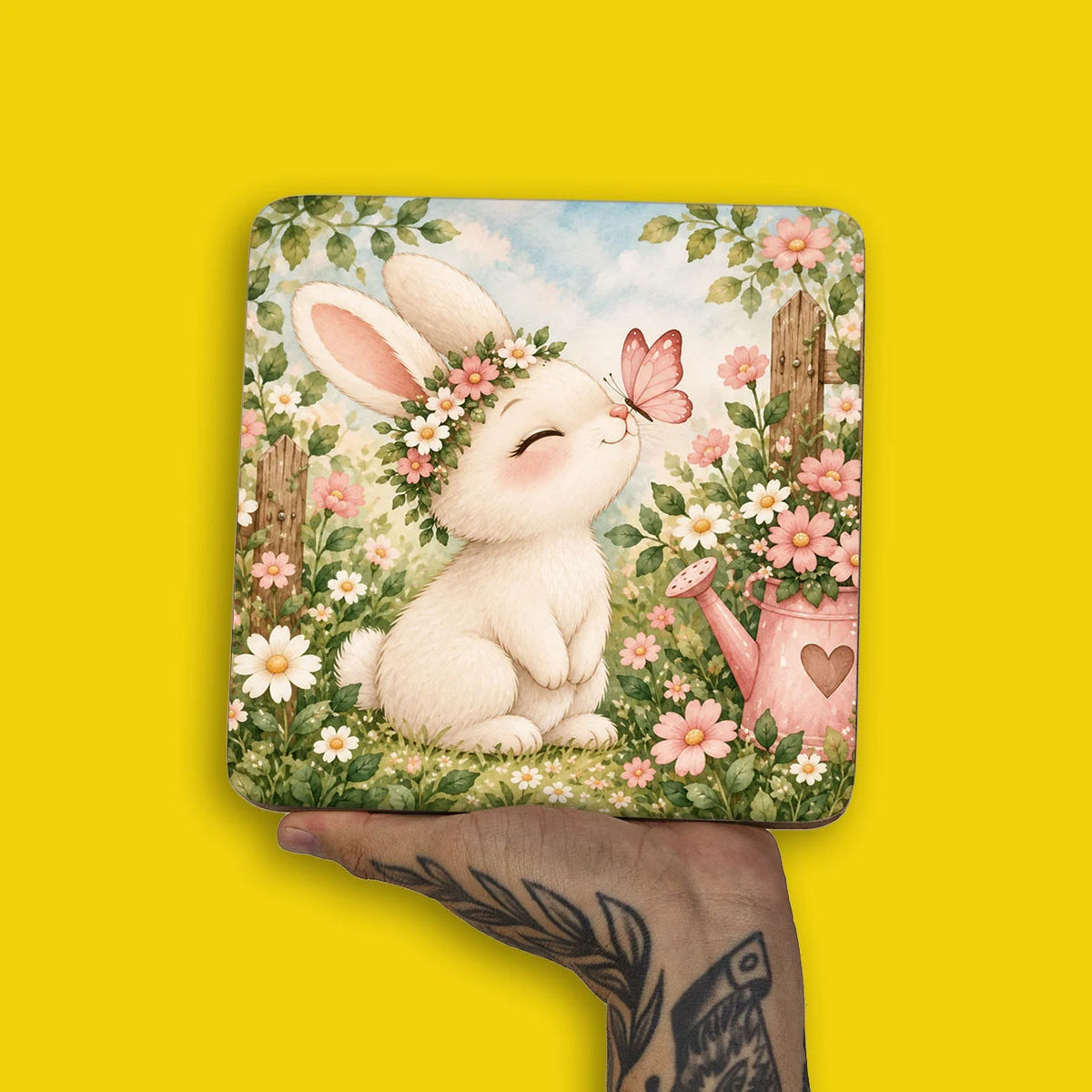 Quadro Decorativo - Coelhinho no Jardim Encantado
