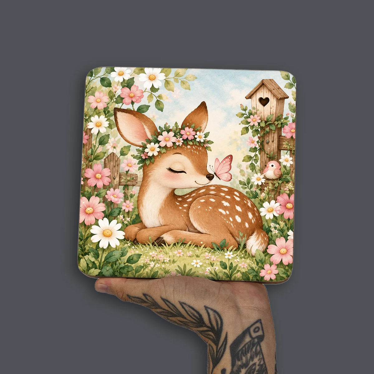 Quadro Decorativo - Bambi no Jardim