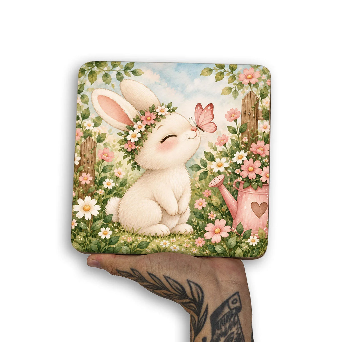 Quadro Decorativo - Coelhinho no Jardim Encantado