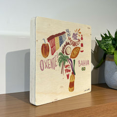 Quadro Decorativo - Brasilidades Bahia 20 x 20 cm - Muralist Decor