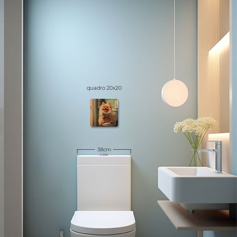 Quadro Decorativo  - Spitz no vaso