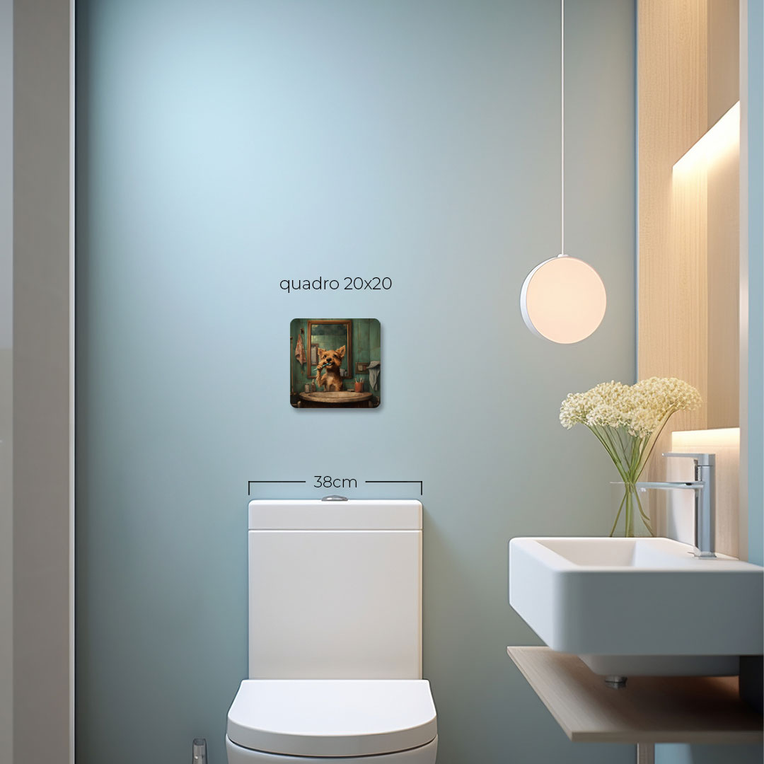 Quadro Decorativo  - SRD escovando os dentes