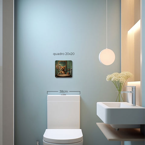 Quadro Decorativo  - SRD escovando os dentes
