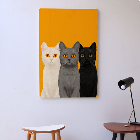 Quadro Decorativo  -   Three Cats