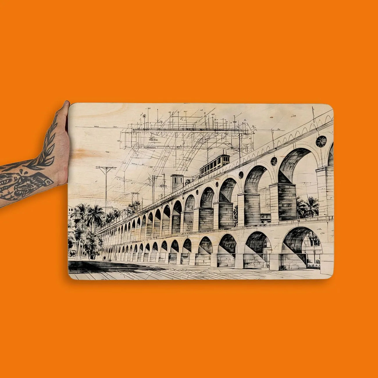 Quadro Decorativo - Arcos da Lapa RJ