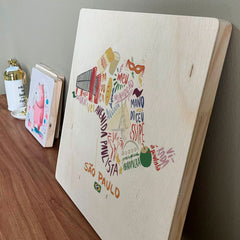 Quadro Decorativo - Brasilidades São Paulo 40 x 40 cm - Muralist Decor