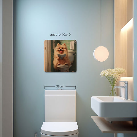 Quadro Decorativo  - Spitz no vaso