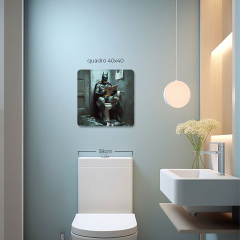 Quadro Decorativo  - Batman no Banheiro