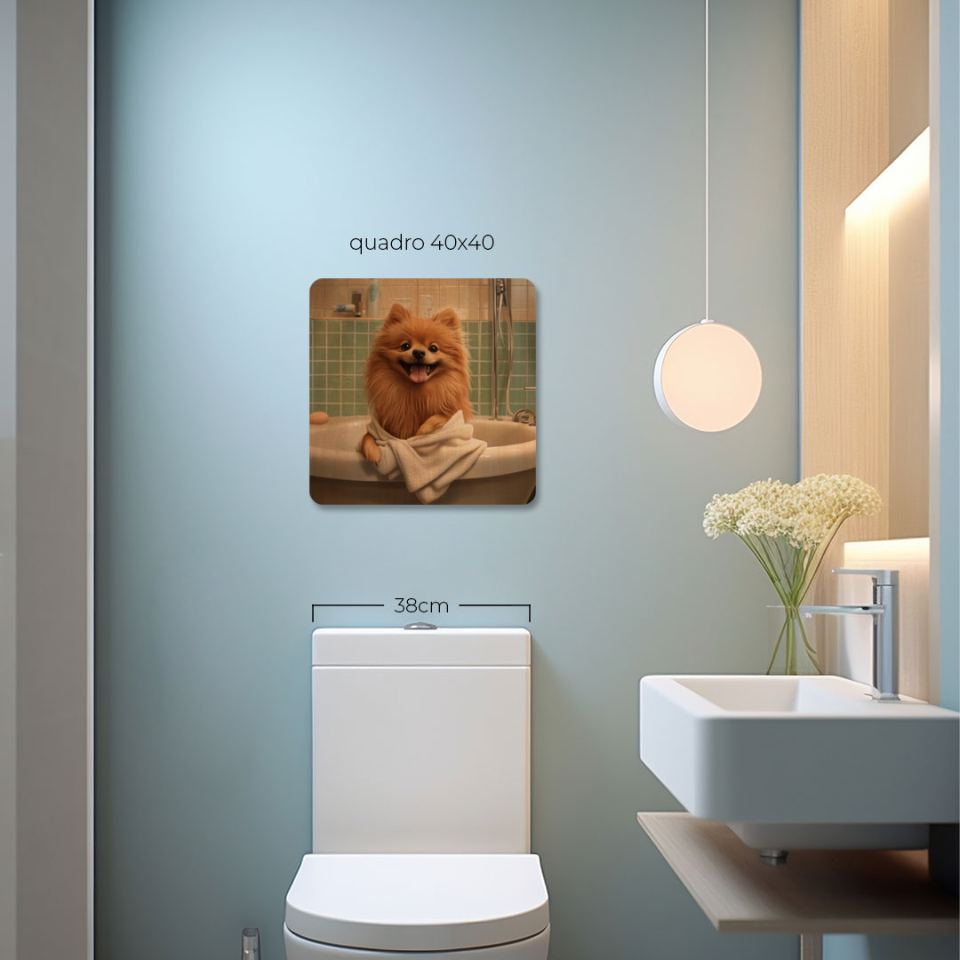 Quadro Decorativo  - Spitz na banheira