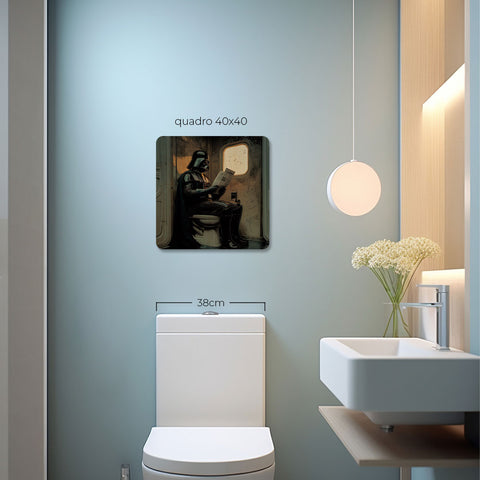 Quadro Decorativo  - Darth Vader no Banheiro