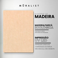 Quadro Decorativo - Paz e Amor - Muralist Decor