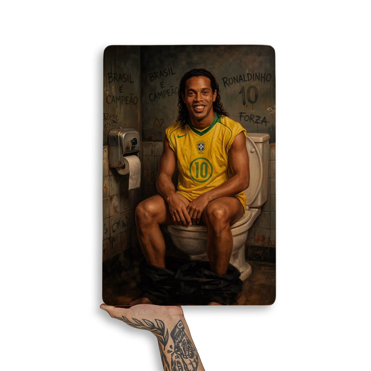 Quadro Decorativo - Ronaldinho Gaúcho Banheiro