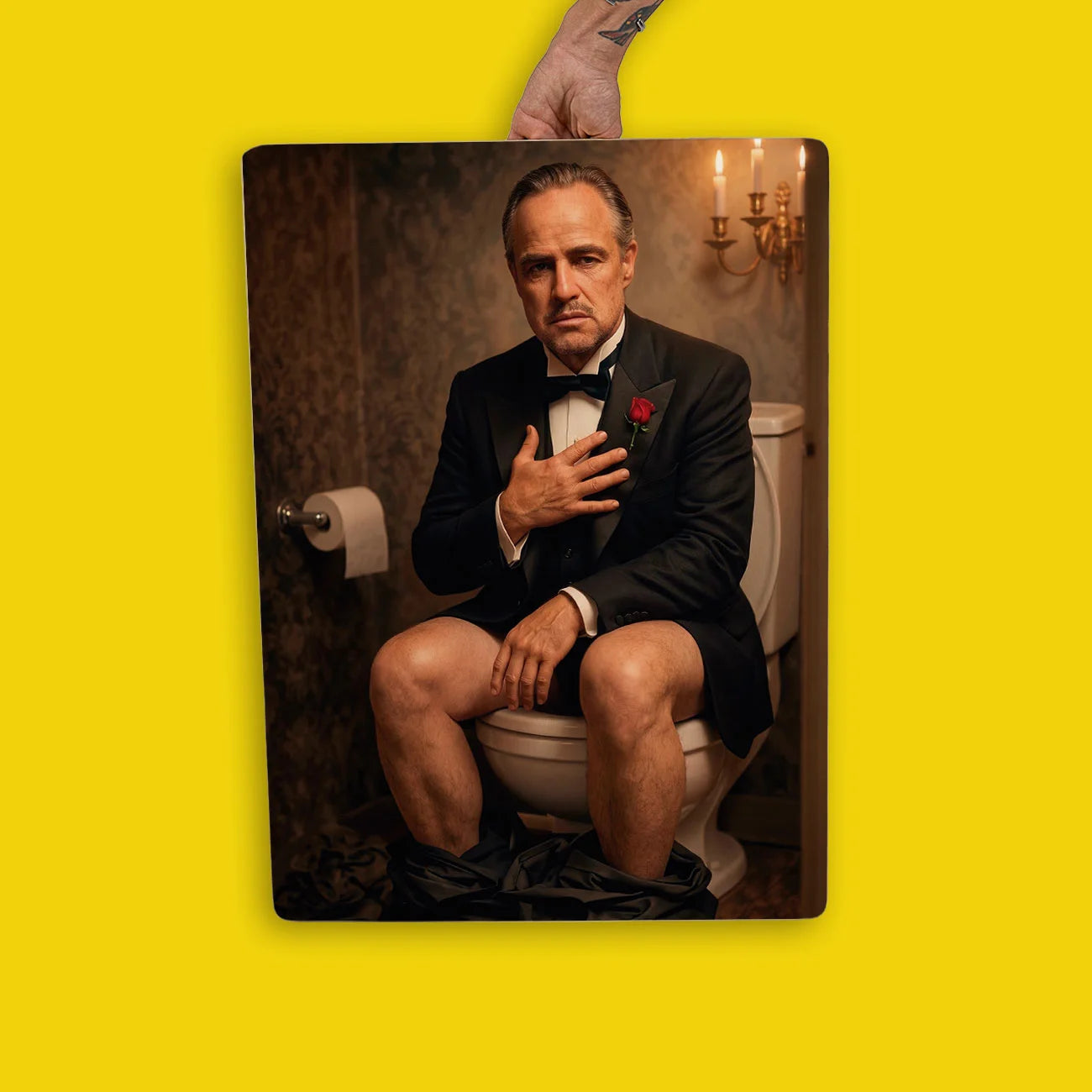 Quadro Decorativo - Don Corleone Banheiro