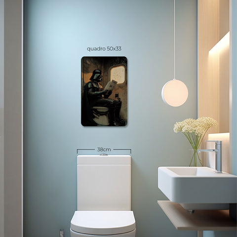 Quadro Decorativo  - Darth Vader no Banheiro