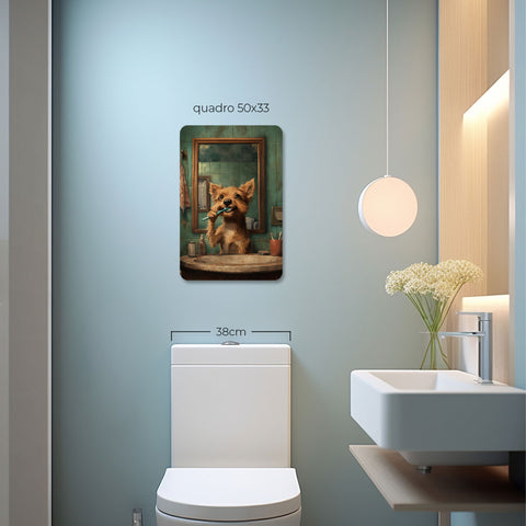 Quadro Decorativo  - SRD escovando os dentes