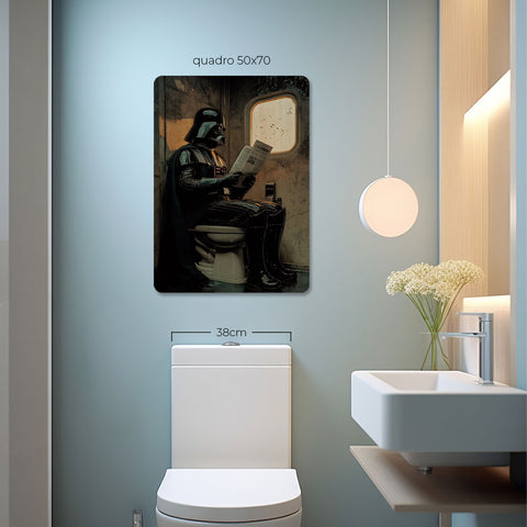 Quadro Decorativo  - Darth Vader no Banheiro
