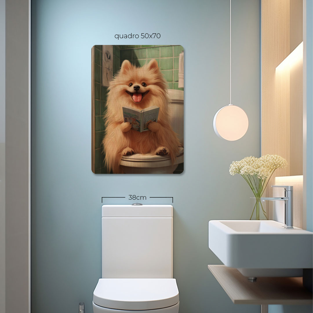 Quadro Decorativo  - Spitz no vaso