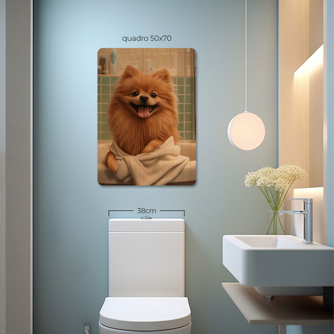 Quadro Decorativo  - Spitz na banheira