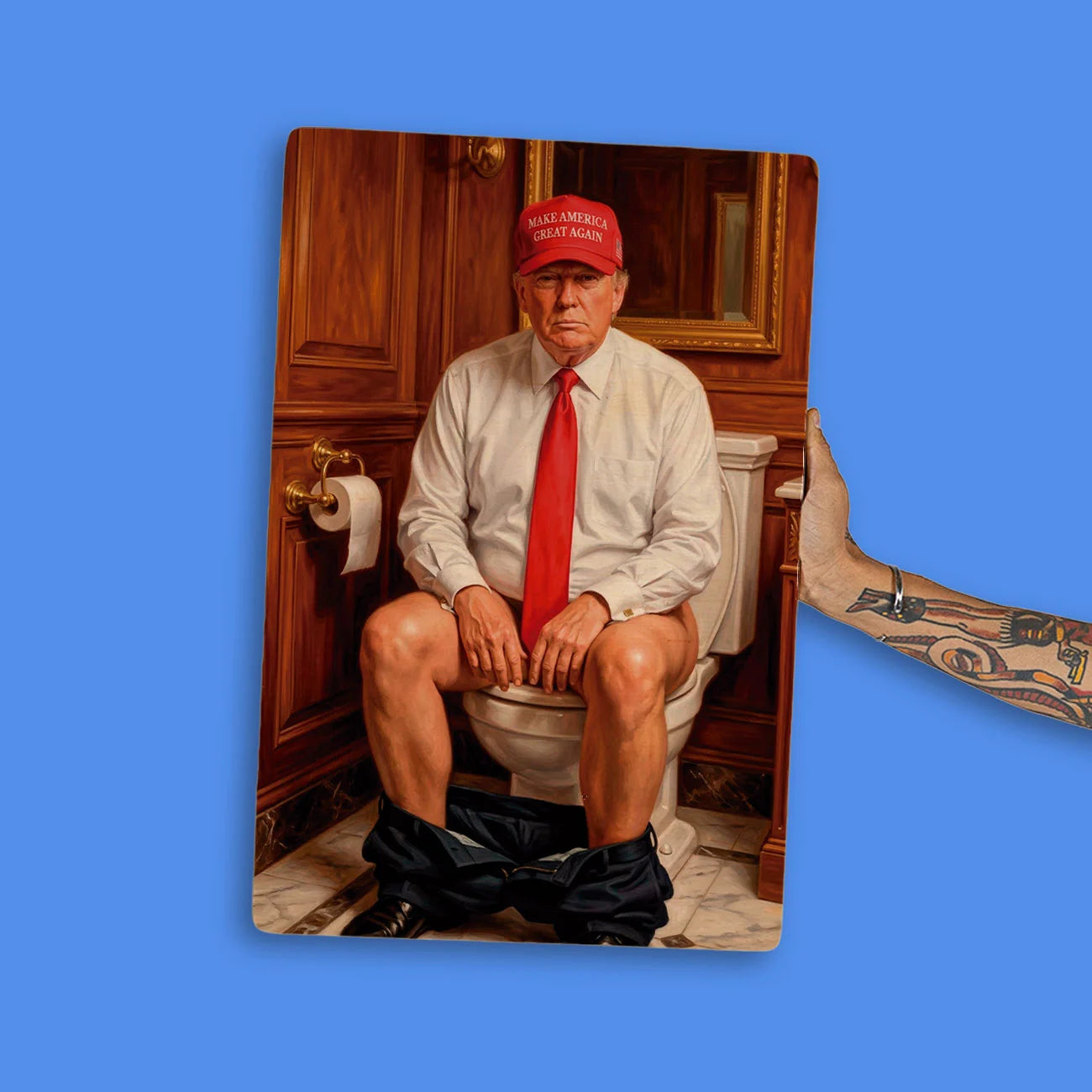 Quadro Decorativo - Trump Banheiro