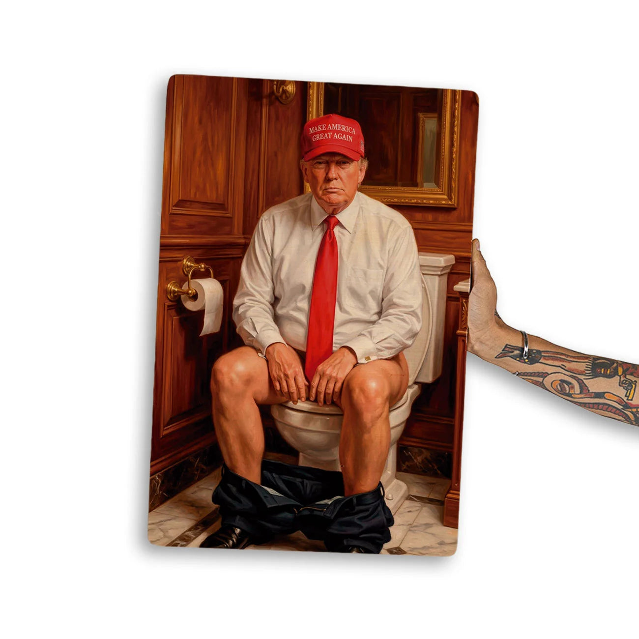Quadro Decorativo - Trump Banheiro