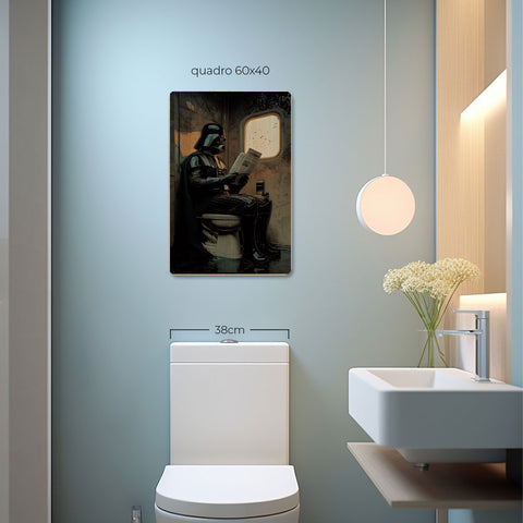 Quadro Decorativo  - Darth Vader no Banheiro