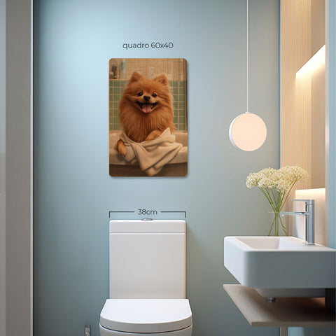 Quadro Decorativo  - Spitz na banheira