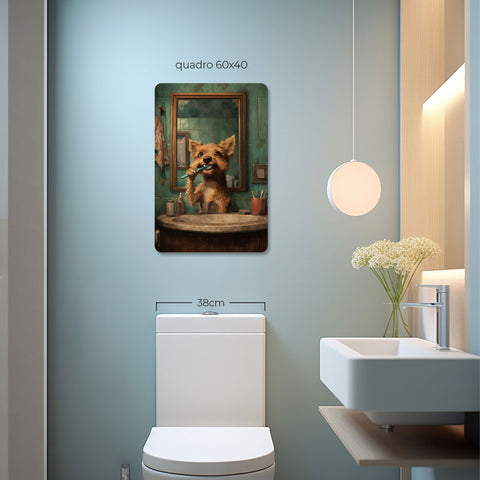 Quadro Decorativo  - SRD escovando os dentes