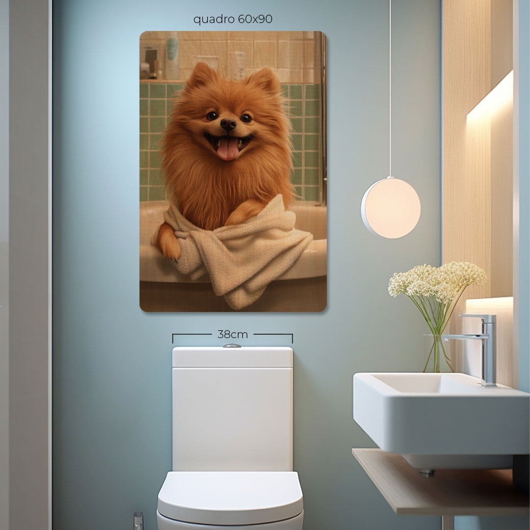 Quadro Decorativo  - Spitz na banheira