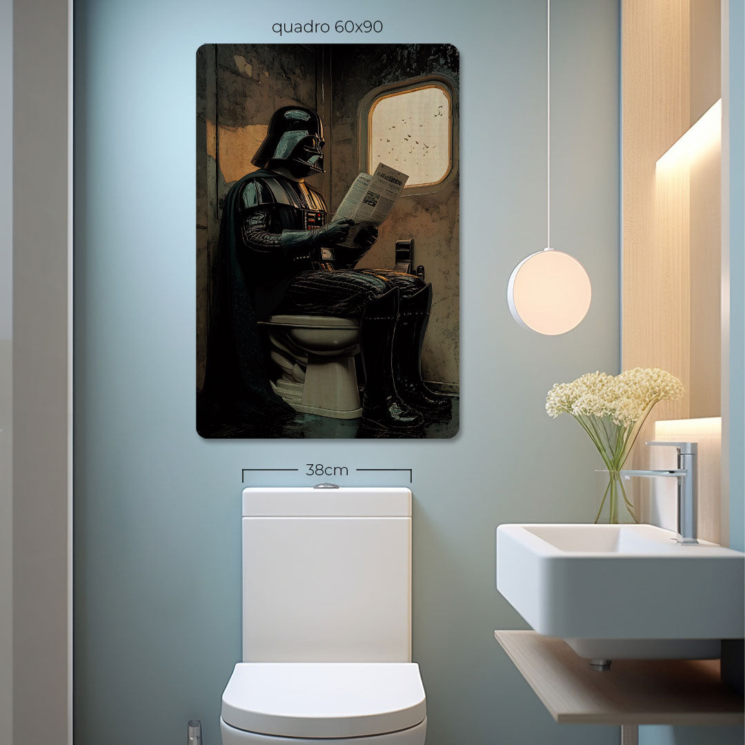 Quadro Decorativo  - Darth Vader no Banheiro