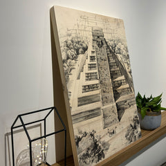Quadro Decorativo - Chichén Itzá 50 x 33 cm - Muralist Decor