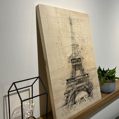 Quadro Decorativo - Torre Eifeel 50 x 33 cm - Muralist Decor
