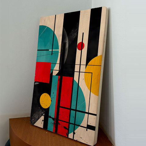 Quadro Decorativo - Bauhaus Geométrico 50 x 33 cm - Muralist Decor