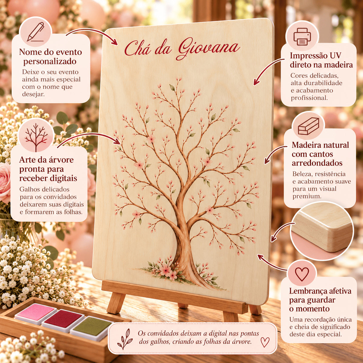 Quadro Personalizado - Árvore de Digitais
