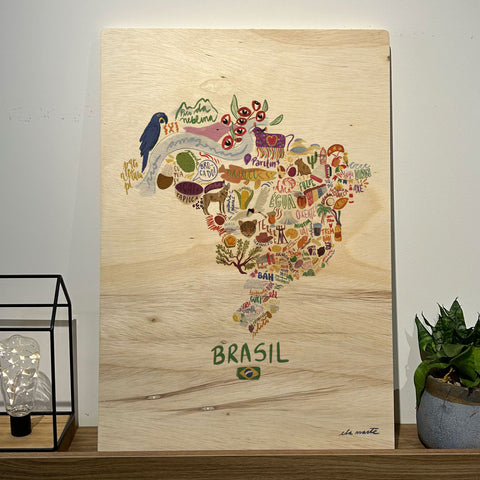 Quadro Decorativo - Brasilidades 50 x 33 cm - Muralist Decor