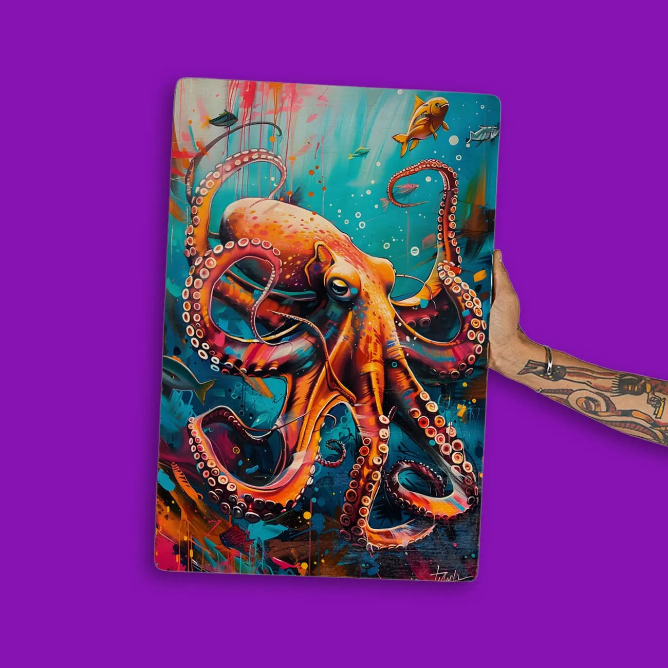 Quadro Decorativo - Fundo do Mar Polvo