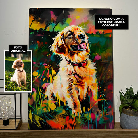 Quadro Personalizado - Sua foto no estilo Colorfull - Muralist Decor