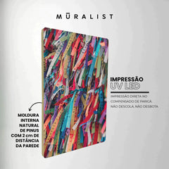 Quadro Decorativo - Colorfull Elvis Presley - Muralist Decor