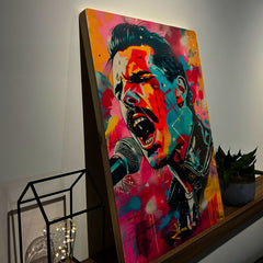 Quadro Decorativo - Colorfull Freddie Mercury 50 x 33 cm - Muralist Decor