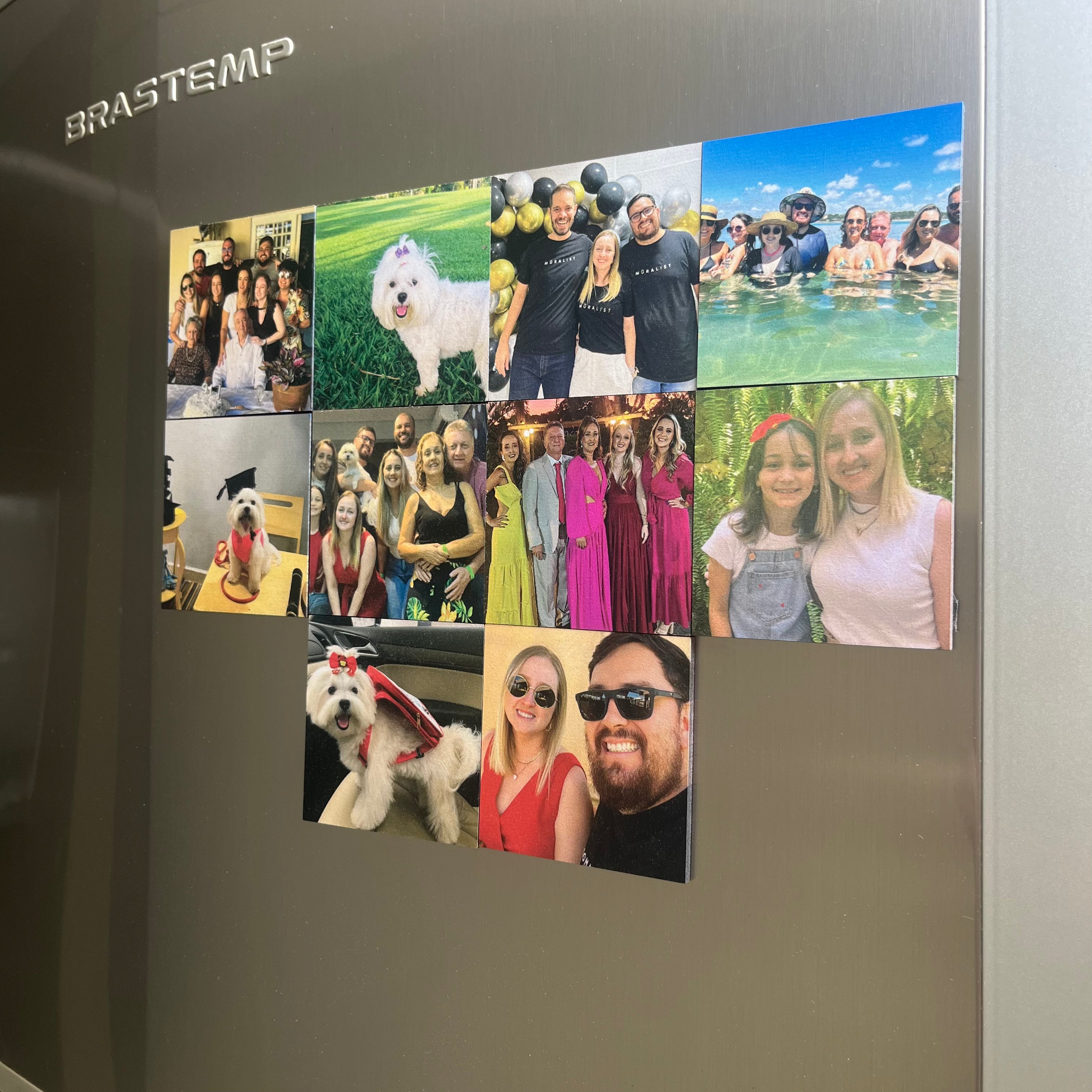 Ímãs de Madeira - Kit Personalizado Kit com 10 ímãs - Muralist Decor