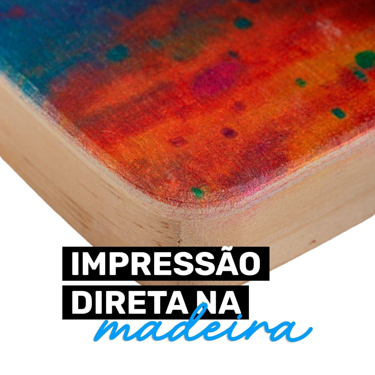 Quadro Decorativo -  Fauna Aquarela Arara Azul